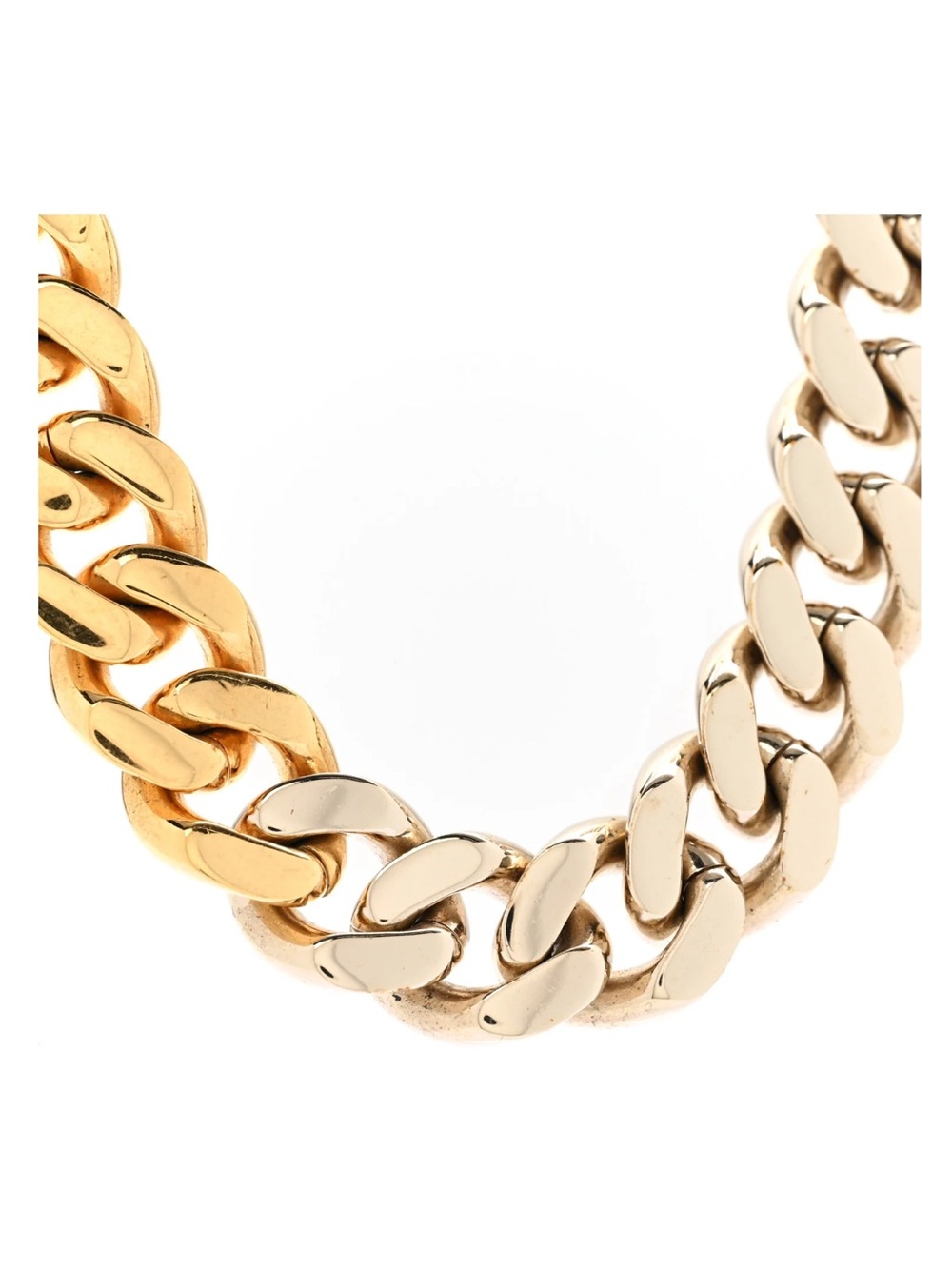 SAINT LAURENT
Metal Curb Chain Necklace Gold Silver - Picture 4 of 6